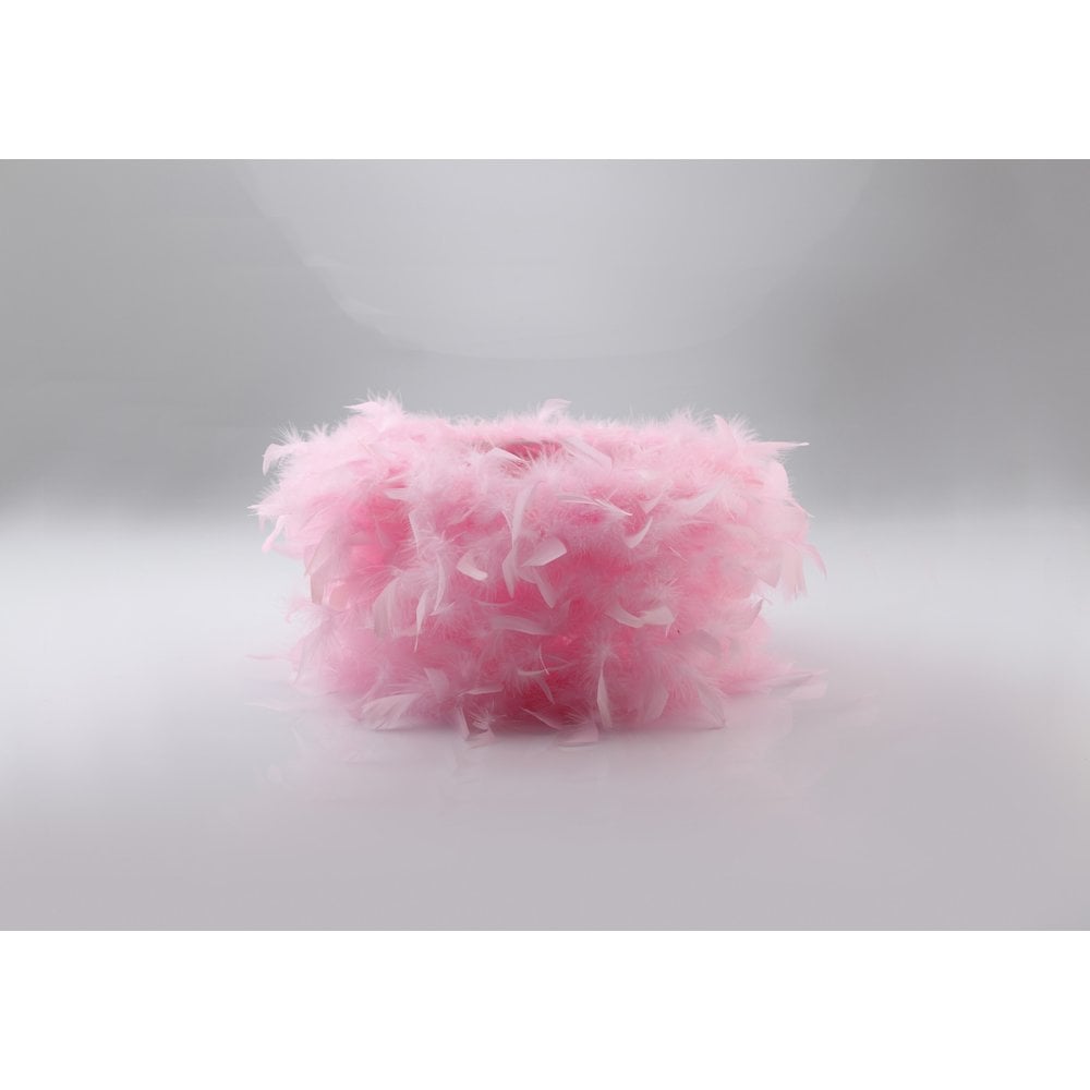 Arqus Feather Delight Lampshade Pink 250mm x 180mm
