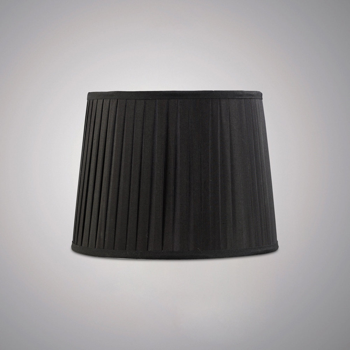 Stella Collection: Elegant Black Round Pleated Shade 250/300mm x 225mm