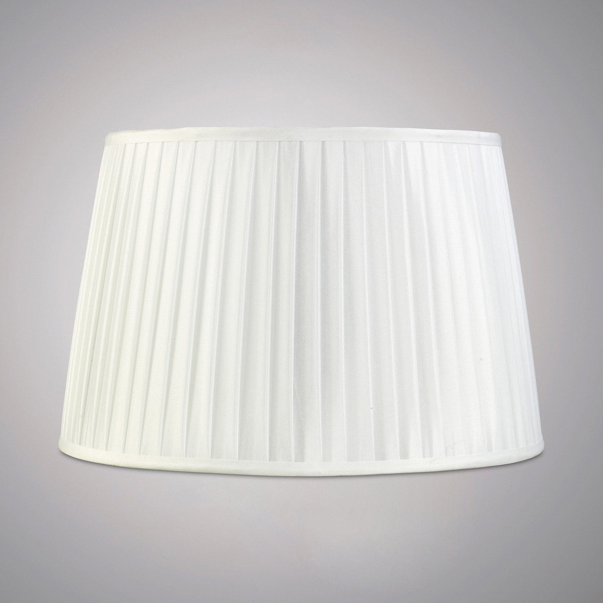 Stella White Pleated Round Shade - 350/400mm Diameter, 263mm Height