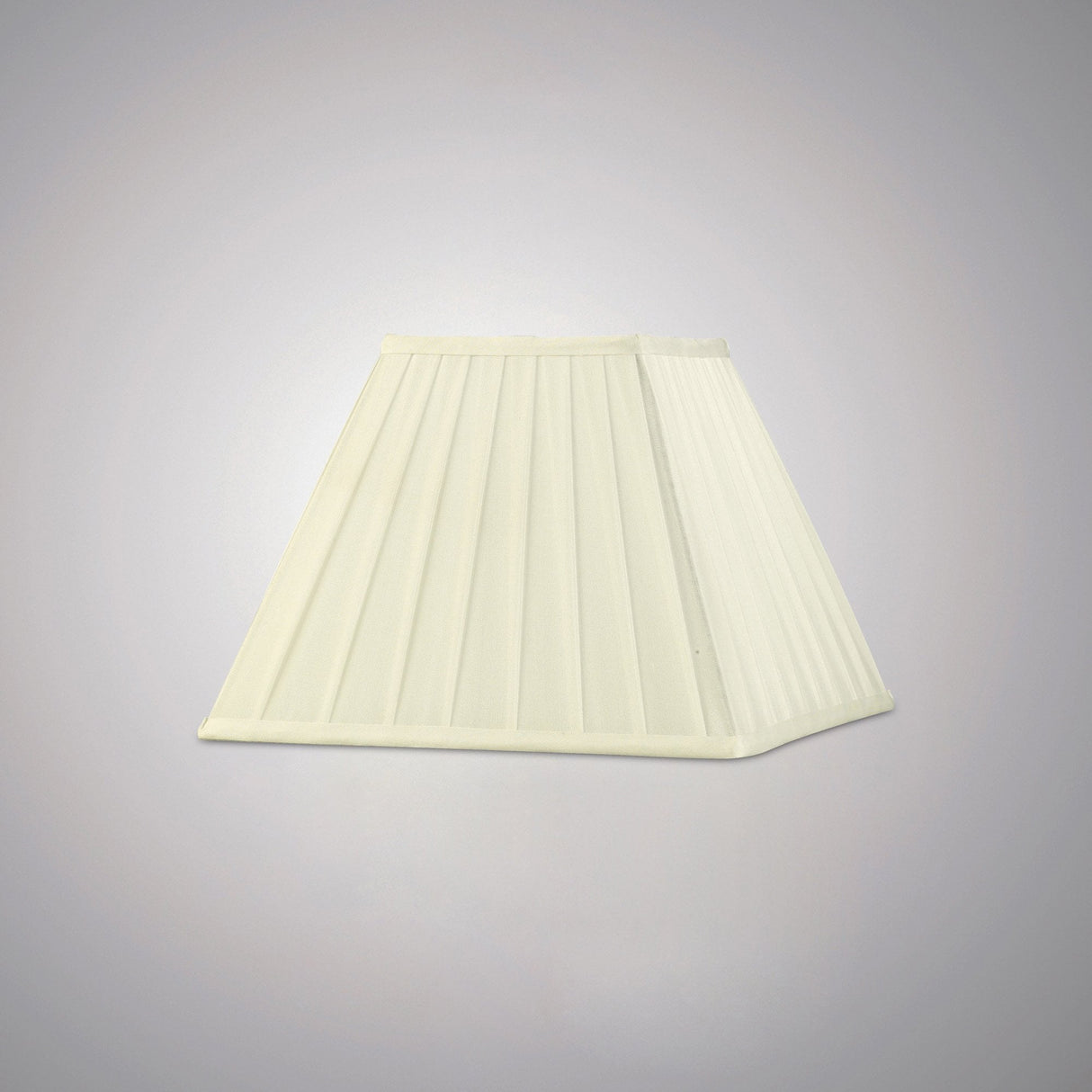 Leela Ivory Pleated Fabric Shade - Square Design 150/300mm x 225mm
