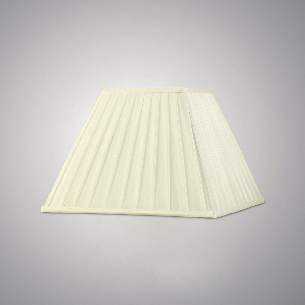 Ivory Leela Pleated Fabric Square Shade 175/350mm x 250mm
