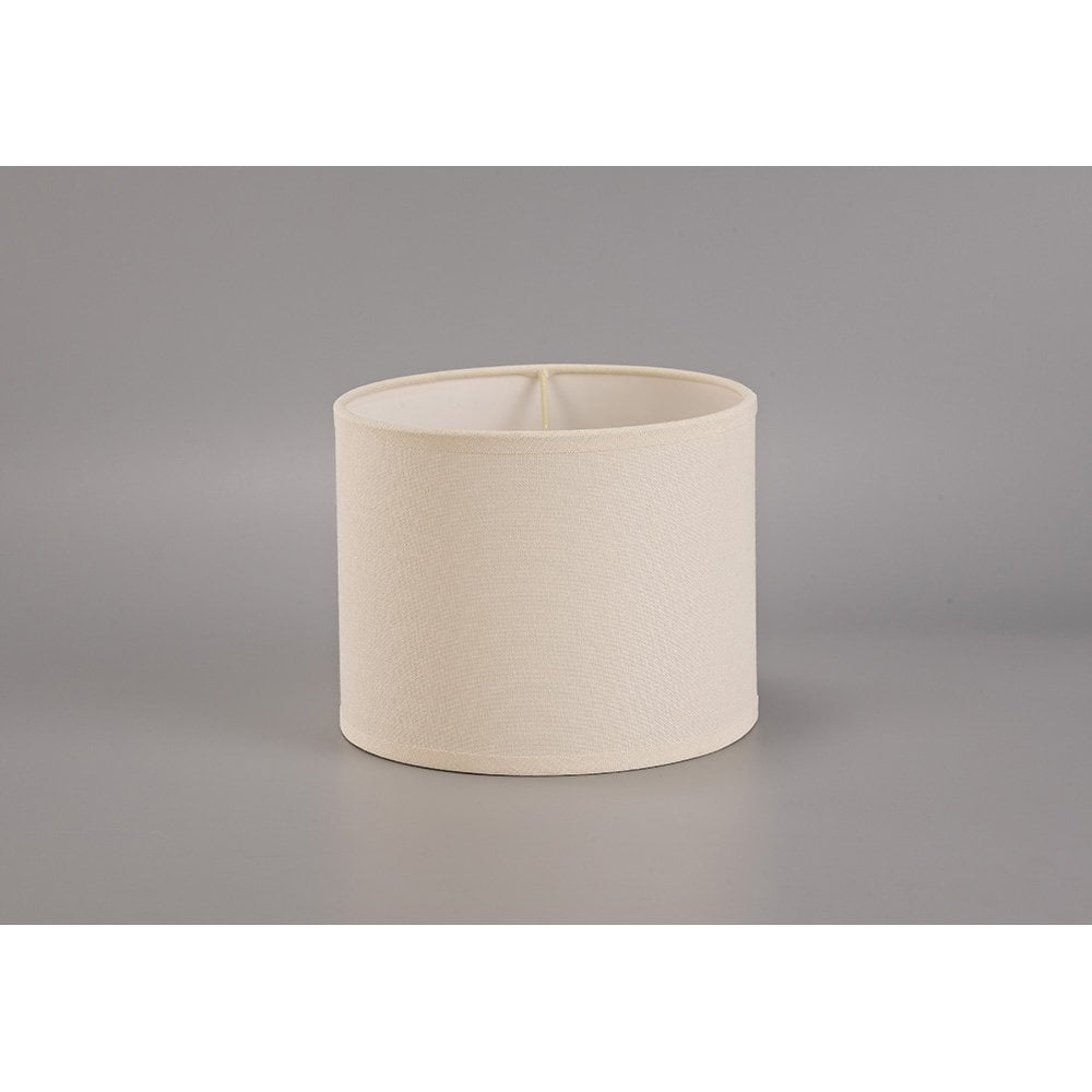 Victoria Ivory Cream Round Fabric Shade - 200 x 160mm