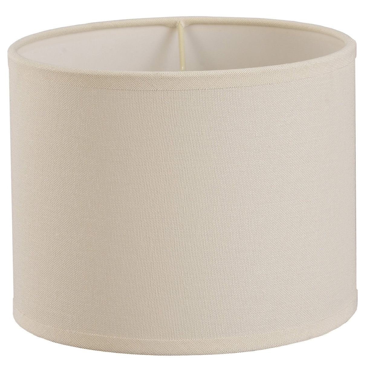 Victoria Ivory Cream Round Fabric Shade - 200 x 160mm