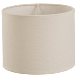 Victoria Ivory Cream Round Fabric Shade - 200 x 160mm