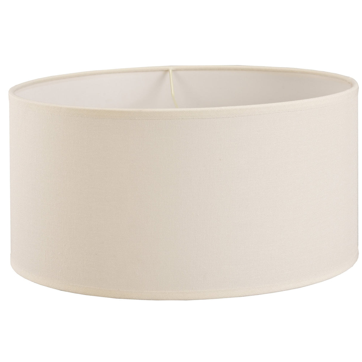 Ivory Cream Victoria Round Fabric Lampshade - 400mm x 200mm