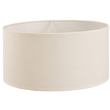 Ivory Cream Victoria Round Fabric Lampshade - 400mm x 200mm