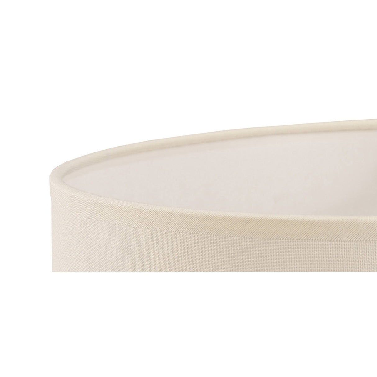 Ivory Cream Victoria Round Fabric Lampshade - 400mm x 200mm