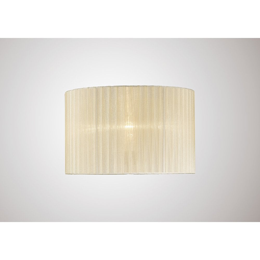 Cream Florence Round Organza Shade for Table Lamp - 360mm x 230mm