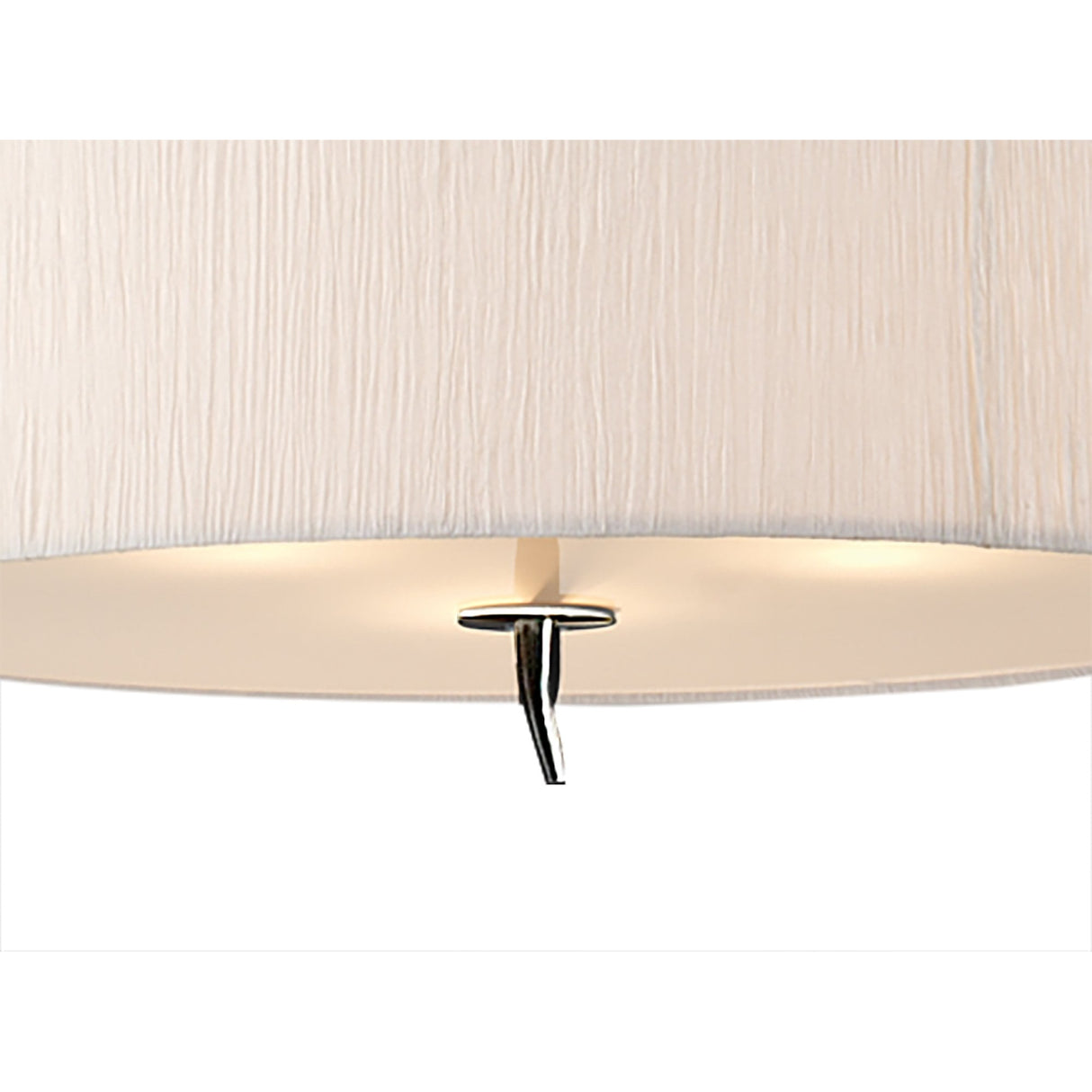 Eve Triple Pendant Light in Polished Chrome with White Round Shade