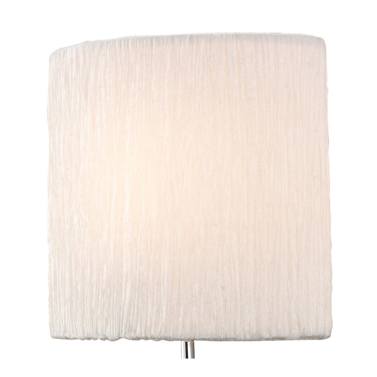 Eve Polished Chrome Wall Lamp with White Oval Shade and Rocker Switch