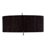 Polished Chrome Eve Floor Lamp with Dual Light and Black Silky Oval Shade