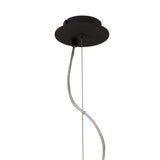 Eve 3-Light Pendant with Anthracite Finish and White Round Shade
