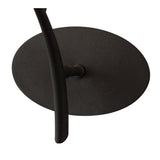 Eve Wall Sconce with White Oval Shade, Anthracite Finish
