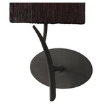 Eve Anthracite Wall Lamp with Black Oval Shade - 1 Light E27
