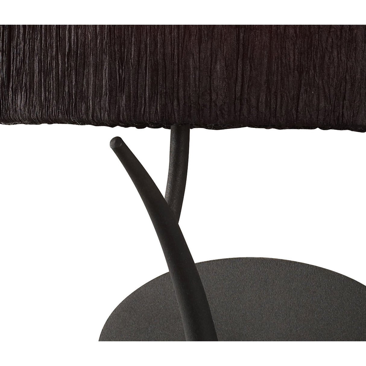 Eve Anthracite Wall Lamp with Black Oval Shade - 1 Light E27
