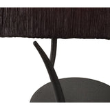 Eve Anthracite Wall Lamp with Black Oval Shade - 1 Light E27
