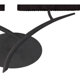 Eve Anthracite Wall Lamp with Dual Black Oval Shades