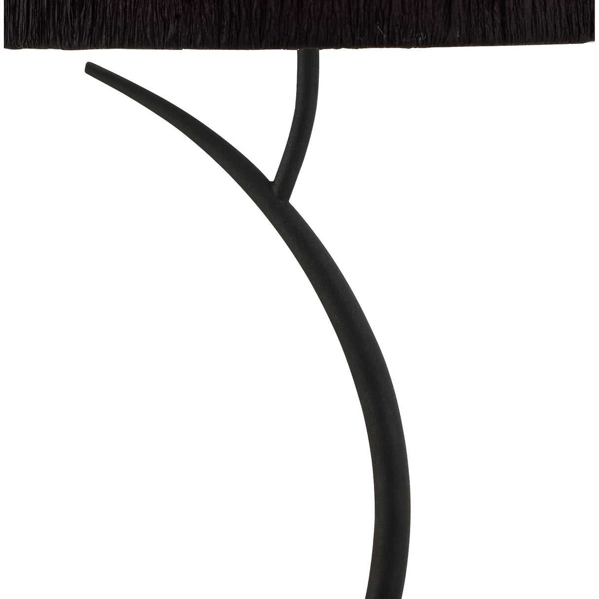 Eve Designer Table Lamp - Dual Light E27, Anthracite with Elegant Black Shade