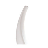 Elegant Opal White Sculptural Table Lamp - Flame Collection by Santiago Sevillano Sebastia