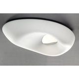 Huevo Outdoor 6-Light Ceiling Fixture in Polished Chrome and Opal White