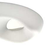 Huevo Outdoor 6-Light Ceiling Fixture in Polished Chrome and Opal White