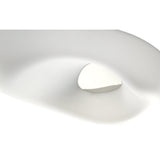 Huevo Outdoor 6-Light Ceiling Fixture in Polished Chrome and Opal White