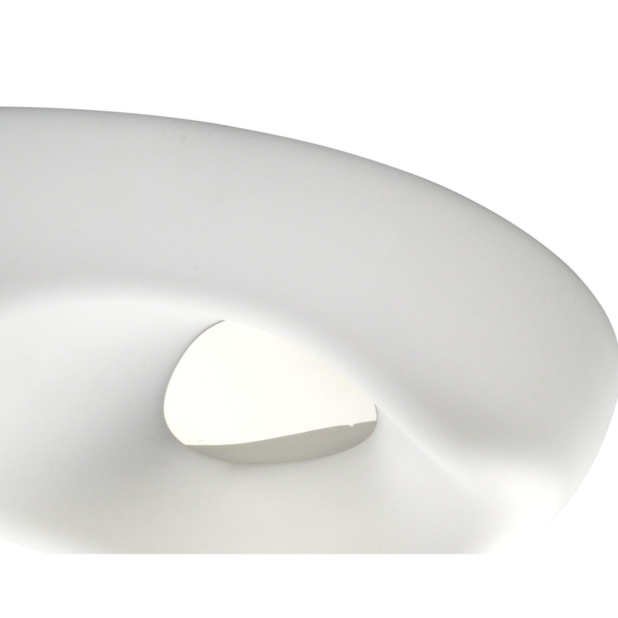 Huevo Outdoor 6-Light Ceiling Fixture in Polished Chrome and Opal White
