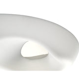 Huevo Outdoor 6-Light Ceiling Fixture in Polished Chrome and Opal White