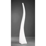 Luminous Spiral Outdoor Floor Lamp - Opal White Finish
