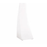 Luminous Spiral Outdoor Floor Lamp - Opal White Finish