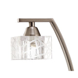 Zen Collection 1-Light Satin Nickel Table Lamp with G9 Socket