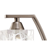 Zen Collection 1-Light Satin Nickel Table Lamp with G9 Socket