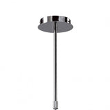 Eclipse Telescopic Convertible 4-Light Fixture, Polished Chrome with Clear Crystal Detailing