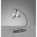 Eclipse Table Lamp – Small Polished Chrome, K9 Crystal Design by Santiago Sevillano