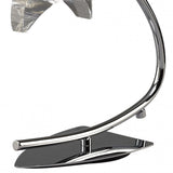 Eclipse Table Lamp – Small Polished Chrome, K9 Crystal Design by Santiago Sevillano