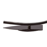 Black Chrome Eclipse Table Lamp: Elegant K9 Crystal Design by Santiago Sevillano