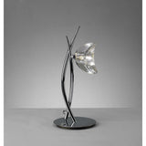 Eclipse Polished Chrome Tall Table Lamp with K9 Crystal Design