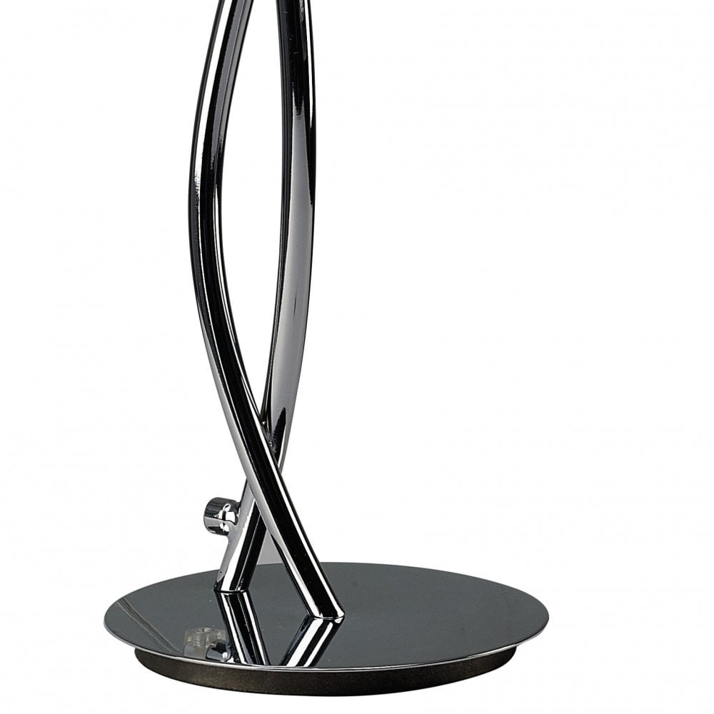 Eclipse Polished Chrome Tall Table Lamp with K9 Crystal Design