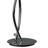 Eclipse Polished Chrome Tall Table Lamp with K9 Crystal Design