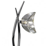 Eclipse Polished Chrome Tall Table Lamp with K9 Crystal Design