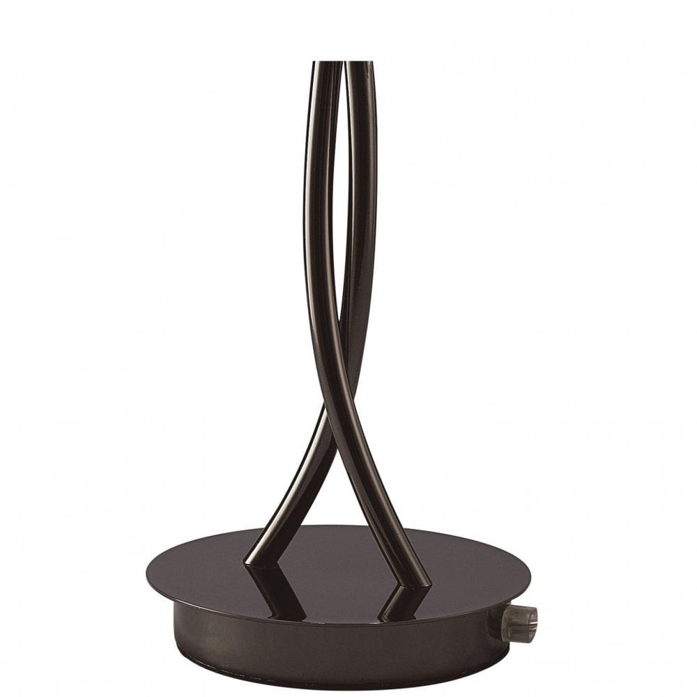 Santiago Sevillano's Eclipse Black Chrome Dual Light Table Lamp