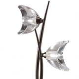 Santiago Sevillano's Eclipse Black Chrome Dual Light Table Lamp