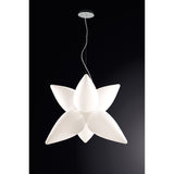 Palma 6-Light Outdoor Pendant in Matt White and Opal White by Santiago Sevillano