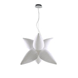 Palma 6-Light Outdoor Pendant in Matt White and Opal White by Santiago Sevillano