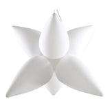 Palma 6-Light Outdoor Pendant in Matt White and Opal White by Santiago Sevillano