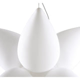 Palma 6-Light Outdoor Pendant in Matt White and Opal White by Santiago Sevillano