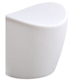 Elegant Opal White Outdoor Stool - Cool Collection