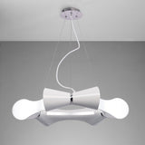 Ora Pendant Light - Elegant Gloss White with Acrylic and Chrome Finish, E27 LED/CFL