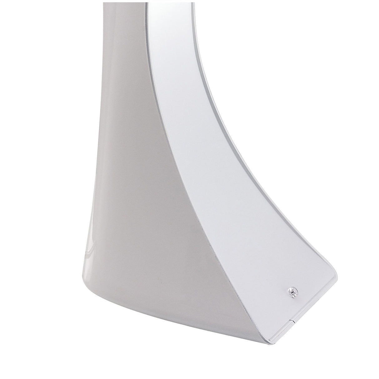 Elegance Ora Table Lamp – Gloss White & Polished Chrome with Warm LED Light