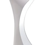 Elegance Ora Table Lamp – Gloss White & Polished Chrome with Warm LED Light